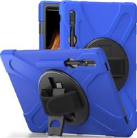 Etui do Samsung Galaxy Tab S8 z Podstawką i Pasek na Ramię Niebieskie