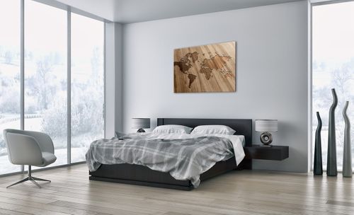Obraz Na Płótnie - Mapa Kontynent - 100X70 Cm - Aa100X70-3042 na Arena.pl