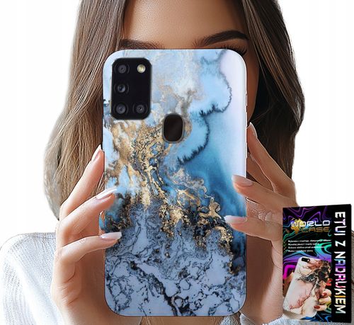 ETUI DO SAMSUNG GALAXY A21s - MARMUREK MARMURKI DAMSKIE WZORY +SZKŁO na Arena.pl