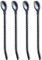 Długie łyżeczki ze słomką do picia stal nierdzewna