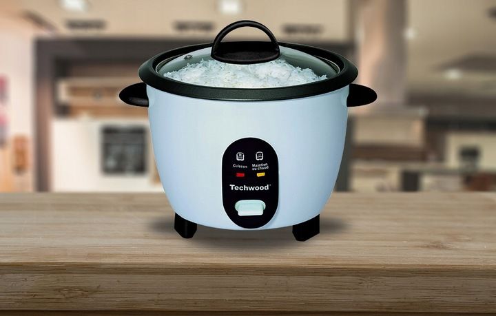 TECHWOOD RYŻOWAR ELEKTRYCZNY POJEMNY GARNEK URZĄDZENIE DO GOTOWANIA RYŻU zdjęcie 4