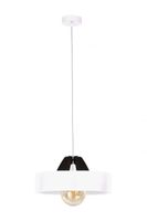 Lampa wisząca 1xE27 BOSSI WOOD BLACK/WHITE