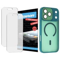 2x folia ochronna do iphone 17 pro matowa + magsafe etui zielone tpu