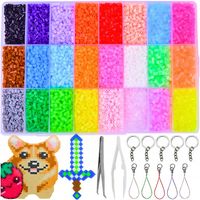 MEGA ZESTAW 24000 KORALIKÓW DO PRASOWANIA 24 KOLORY RÓŻNE WZORY AKCESORIA