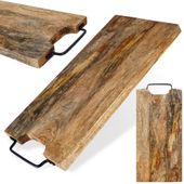 Deska Mango Drewniana Kuchenna do Krojenia Serwowania z Uchwytem 44x19 cm