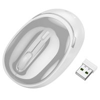 Myszka bezprzewodowa Hoco 2,4G 1600 dpi GM34 szaro biała