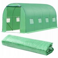 FOLIA ZAMIENNA 10m2 POSZYCIE NA TUNEL OGRODOWY 2,5x4m UV-4 ZIELONA MOCNA