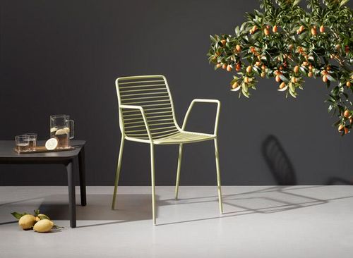 Krzesło Summer Arm białe metalowe na Arena.pl