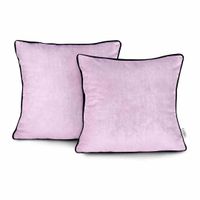 CUS/AH/VELVET/PINK/PIPING/45X45*2