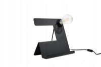 Lampa stołowa nocna czarna loft industrialna do sypialni salonu Sollux