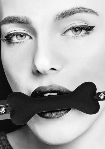 Silicone Bone Gag - With Adjustable Bonded Leather Straps na Arena.pl