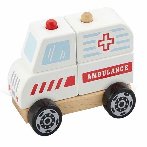 Viga Drewniane Klocki Ambulans na Arena.pl