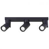 KINKIET LED GU10 3X35W CZARNY ALUMINIUM 350 STOPNI OBROT