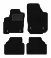 Dywaniki welurowe LUX Opel Meriva A 2002-2010 czarne z mocowaniami