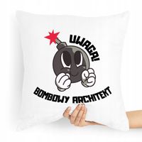 Poduszka Prezent Dla Architekta Bombowy Architekt Z Nadrukiem Ze Zdjęciem