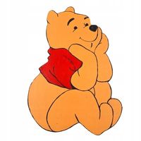 Sklejka Drewniana Dekoracja do Powieszenia na Ścianę: Kubuś Puchatek