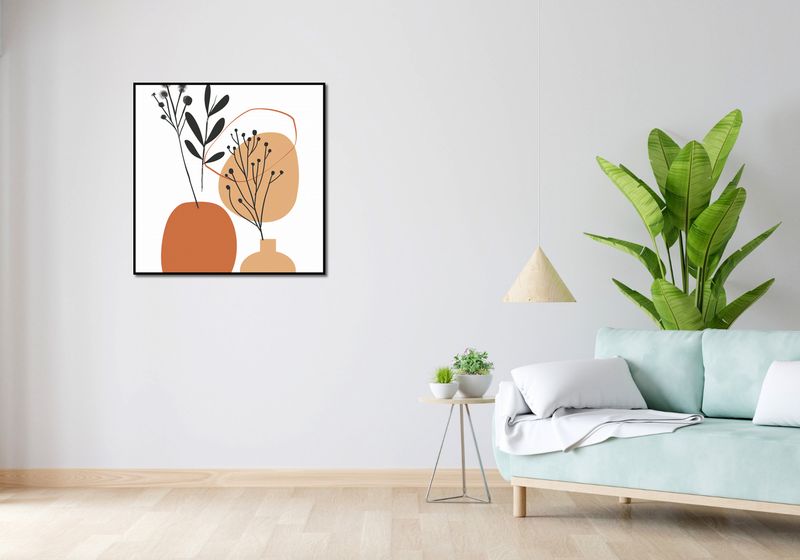Plakat 80x80cm Botaniczny Pastel zdjęcie 4