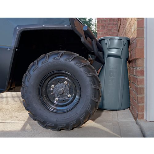 Pojemnik kubeł przemysłowy na odpady i do żywności BRUTE Round 121L - żółty na Arena.pl