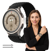 Pasek opaska do Honor Magic Watch / Magic Watch 2 46mm czarny KOLORY 22mm