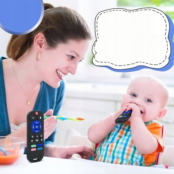 ZĄBKOWANIE ZABAWKI DO ŻUCIA GRYZAK DLA NIEMOWLĄT PILOT czerń KOLOR zdjęcie 7