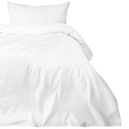 Poszwa hotelowa na zakładkę GŁADKA biała/220x200 na Arena.pl