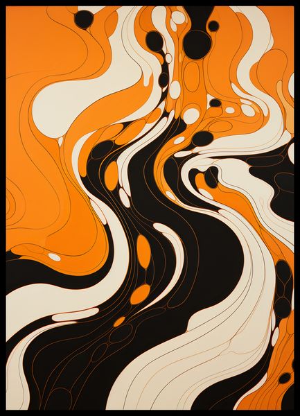 Plakat 50x70cm Tańczący Atrament zdjęcie 2