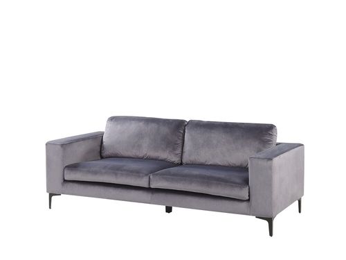 Sofa Welurowa Szara Vadstena na Arena.pl