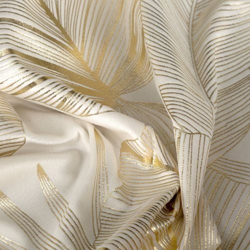 Zasłona na przelotkach z nadrukiem błyszczącym ARIA 135X250 kremowa na Arena.pl