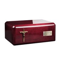 Drewniana urna pogrzebowa Urna na prochy dla dorosłych / Plakietka