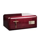 Drewniana urna pogrzebowa Urna na prochy dla dorosłych / Plakietka