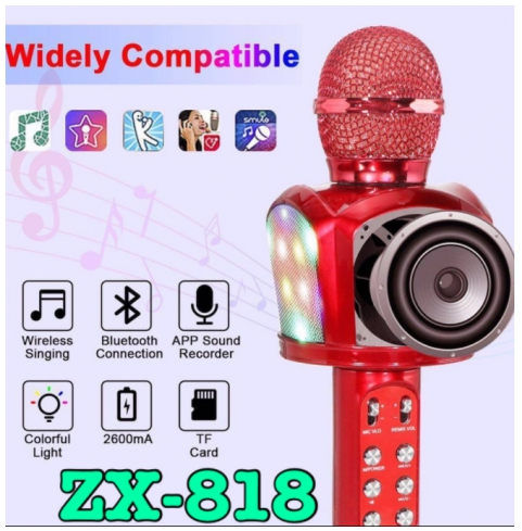 MIKROFON DO KARAOKE Z BLUETOOTH ZX-818 zdjęcie 5