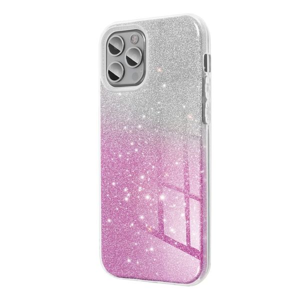 Futerał SHINING do SAMSUNG A17 transparentny różowy zdjęcie 1
