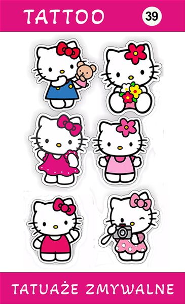 Tatuaże zmywalne Hallo Kity zdjęcie 1