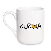KUBEK "KUR(W)A" Wzór - Elegant Coffee 330 ml