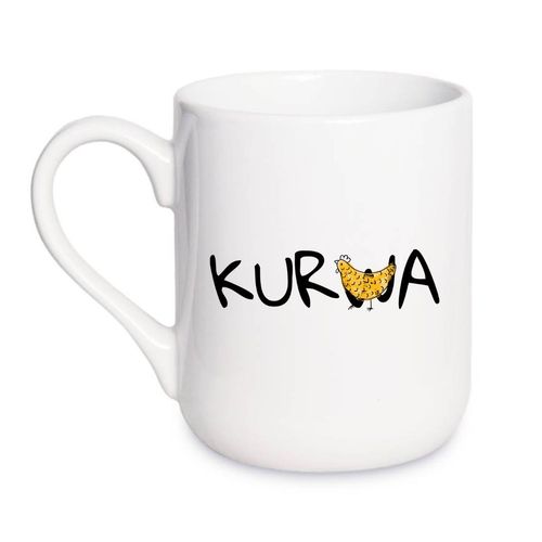 KUBEK "KUR(W)A" Wzór - Elegant Coffee 330 ml na Arena.pl