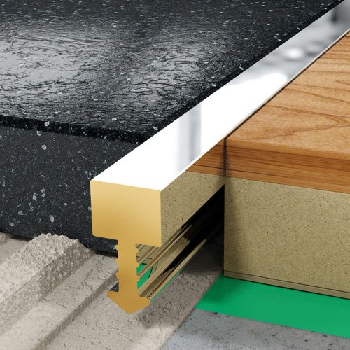 Profil QT fugowy kwadratowy 5 mm długość 250 cm, mosiężny, chrom na Arena.pl