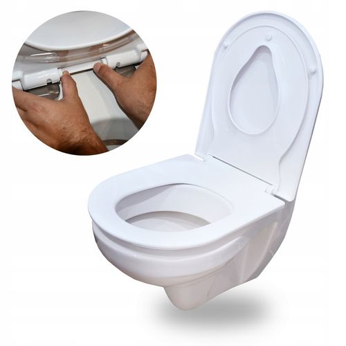 DESKA SEDESOWA KLOZETOWA WOLNOOPADAJĄCA Z WBUDOWANĄ NAKŁADKA DLA DZIECI 2w1 na Arena.pl