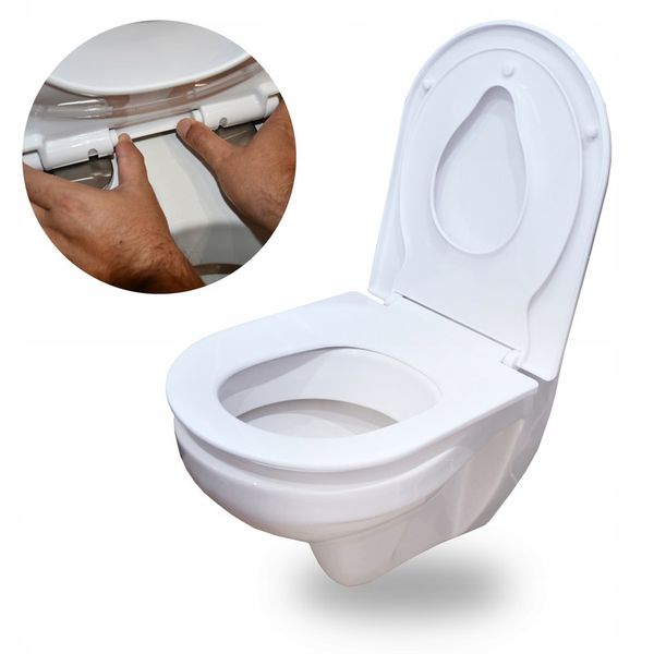 DESKA SEDESOWA KLOZETOWA WOLNOOPADAJĄCA Z WBUDOWANĄ NAKŁADKA DLA DZIECI 2w1 zdjęcie 7