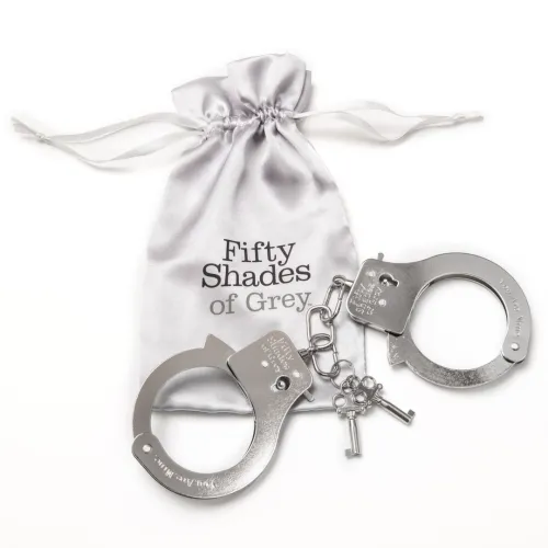 fifty shades of grey you are mine kajdanki stalowe z zamkiem 26,7 cm na Arena.pl