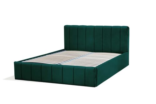 Zielone łóżko tapicerowane NINA / R38 180x200 cm na Arena.pl