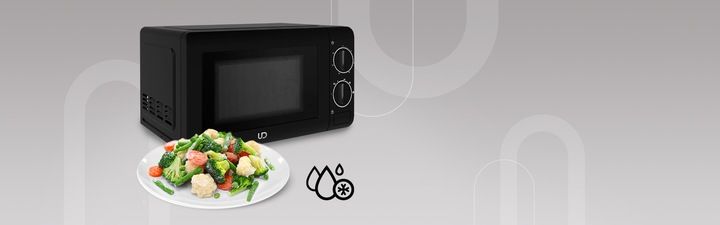 CZARNA KUCHENKA MIKROFALOWA MIKROFALÓWKA MIKROFALA UD TIMER 700W 20l LITRÓW zdjęcie 9