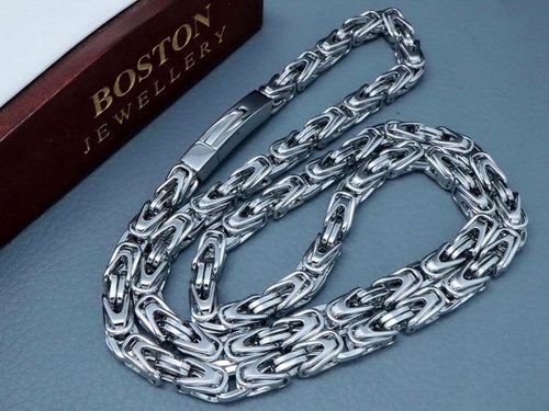 GRUBY SREBRNY ŁAŃCUSZEK NA SZYJĘ SPLOT KRÓLEWSKI na Arena.pl