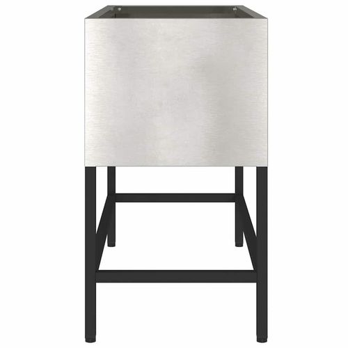 Podwyższona doniczka ogrodowa Srebrny 60 x 26 x 45 cm na Arena.pl