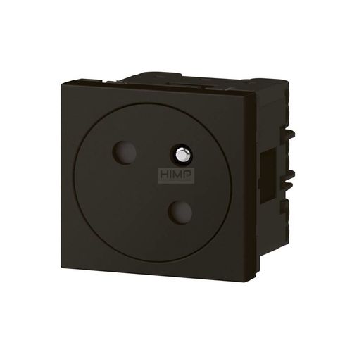 MOSAIC - Gniazdo 2P + Z pojedyncze Link płaskie kątowe 45 stopni 16 A - 250 V~ - zaciski automatyczne - Antracyt Legrand 079145L na Arena.pl