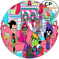 Opłatek na tort Młodzi Tytani