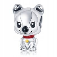 Zawieszka SREBRO 925 Koralik Charms Sympatyczny Piesek