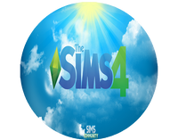 Opłatek na tort Sims