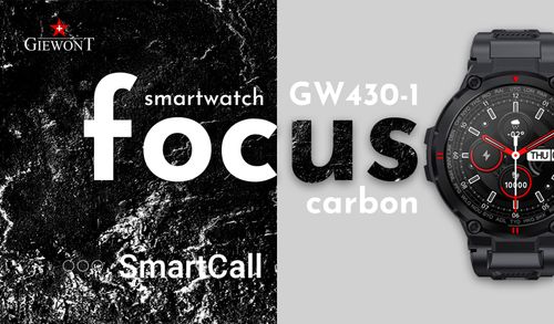 Smartwatch Giewont Focus SmartCall GW430-1 - Carbon na Arena.pl