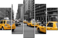 100CM 150CM OBRAZ 5 ELEM TAKSÓWKI CJ ISHERWOOD ŚCIENNY