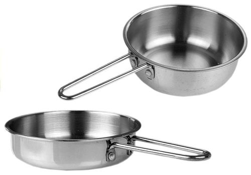 ZABAWKOWY ZESTAW GARNKÓW I PATELNI ZE STALI NIERDZEWNEJ na Arena.pl